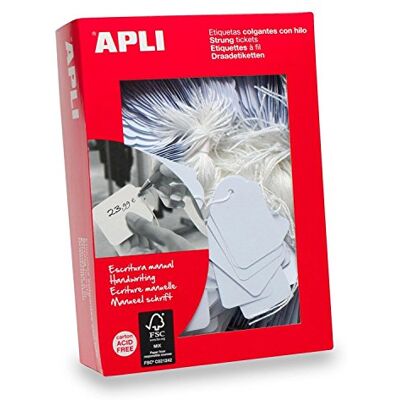 APLI 390 22 x 35 mm värde strängbiljetter – vit (paket med 500) APLI 390 22 x 35 mm värde strängbiljetter – vit (paket med 500)