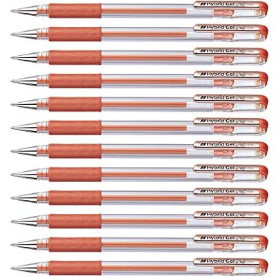 Pentel 0,8 mm spets hybrid gel metalliskt bekvämt fingergrepp bläckpenna – brun Pentel 0,8 mm spets hybrid gel metalliskt bekvämt fingergrepp bläckpenna – brun