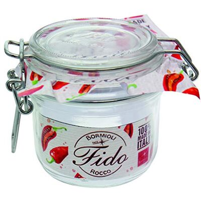 Weck Bormioli Rocco Fido 255 ml (6 stycken, glas inklusive gummis, konserverande glas, dessertglas, syltburkar) 4261 Weck Bormioli Rocco Fido 255 ml (6 stycken, glas inklusive gummis, konserverande glas, dessertglas, syltburkar) 4261