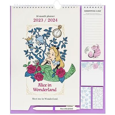 Grupo Erik Disney Alice In Wonderland Wall Calendar 2024 Monthly Planner 16 Months Sep 2023 Dec 2024 11.8 x 13.4 inches 30 x 34 cm Disney Gifts With Stickers/Pen/Shopping List Grupo Erik Disney Alice In Wonderland Wall Calendar 2024 Monthly Planner 16 Months Sep 2023 Dec 2024 11.8 x 13.4 inches 30 x 34 cm Disney Gifts With Stickers/Pen/Shopping List
