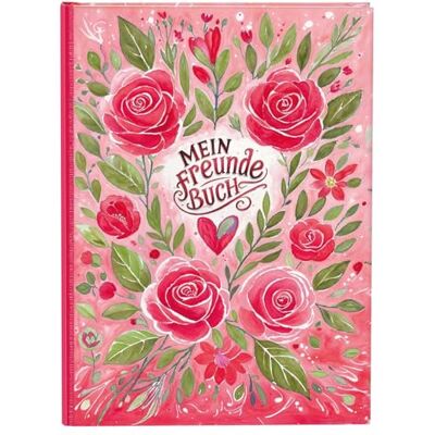goldbuch 43 167 vänner bok Rosentans, vänskapsbok DIN A5 med 88 illustrerade sidor, poesialbum för Kita och grundskola, omslag av konsttryck med rosenmotiv, ca 21 x 15 x 1,5 cm goldbuch 43 167 vänner bok Rosentans, vänskapsbok DIN A5 med 88 illustrerade sidor, poesialbum för Kita och grundskola, omslag av konsttryck med rosenmotiv, ca 21 x 15 x 1,5 cm