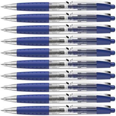 Schneider 101003 Gelion 1 gelpenna paket med 10 blå Schneider 101003 Gelion 1 gelpenna paket med 10 blå