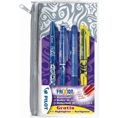 PILOT Pen 2260BE4 – Frixion set om 4 – 1 x frixion-boll, 1 x frixion-punkt, 1 x Frixion Light överstrykningspenna PILOT Pen 2260BE4 – Frixion set om 4 – 1 x frixion-boll, 1 x frixion-punkt, 1 x Frixion Light överstrykningspenna