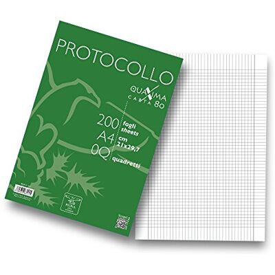 Pigna 02156210q protokoll i Ries 1 förpackning med 200 ark Pigna 02156210q protokoll i Ries 1 förpackning med 200 ark