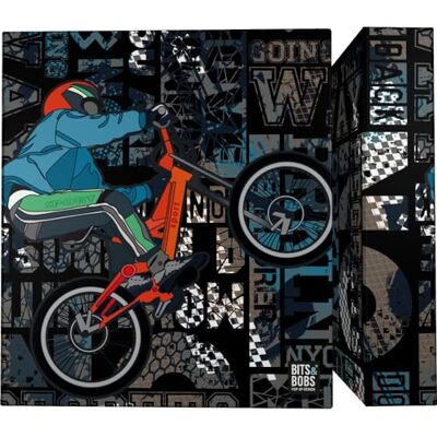 Grafoplás A4-ringpärm Cross Bits & Bobs Pop Up Desing 4 blandade ringar 40 mm Perfekt skolmaterial styva lock kartong FSC-certifierad Grafoplás A4-ringpärm Cross Bits & Bobs Pop Up Desing 4 blandade ringar 40 mm Perfekt skolmaterial styva lock kartong FSC-certifierad