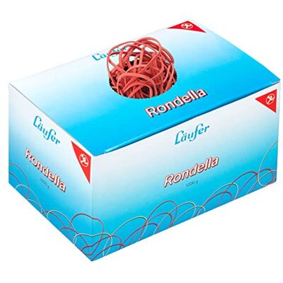Läufer 51741 Rondella gummiband, 80 x 2 mm, diameter 50 mm, 2 mm breda gummiringar, 1 kg låda, röd Läufer 51741 Rondella gummiband, 80 x 2 mm, diameter 50 mm, 2 mm breda gummiringar, 1 kg låda, röd