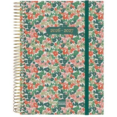 Finocam Espiral Planner 18-Month 2 Days per Page · July 2026 to December 2027 Daisy · International Day-to-page diary Finocam Espiral Planner 18-Month 2 Days per Page · July 2026 to December 2027 Daisy · International Day-to-page diary