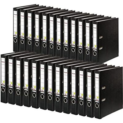 FALKEN vegan PP spakvalv filer, A4, 5 cm rygg svart, förpackning 25 FALKEN vegan PP spakvalv filer, A4, 5 cm rygg svart, förpackning 25