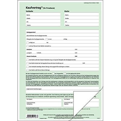 Sigel KV420 köpavtal (allmänt) DIN A4, 25 stycken Sigel KV420 köpavtal (allmänt) DIN A4, 25 stycken