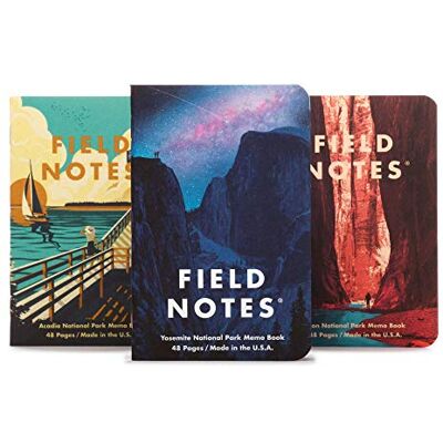 Field Notes Fältanteckningar memo-böcker nationalparker Field Notes Fältanteckningar memo-böcker nationalparker