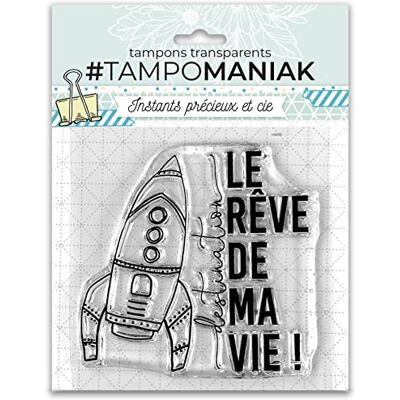 Tampomaniak stämplar, transparent, liten Tampomaniak stämplar, transparent, liten