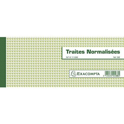 Exacompta 33E Anteckningsbok fransk "traites normalisees" 10,1 x 21 cm – 50 ark Exacompta 33E Anteckningsbok fransk "traites normalisees" 10,1 x 21 cm – 50 ark