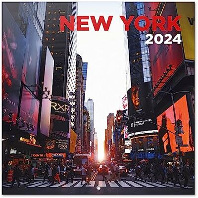 Grupo Erik New York Wall Calendar 2024 12" x 12" 12 Month Planner Square Wall Calendar 2024 Family Planner Calendar 2024 New York Calendar 2024 New York Gifts + 4 Bonus Months Grupo Erik New York Wall Calendar 2024 12" x 12" 12 Month Planner Square Wall Calendar 2024 Family Planner Calendar 2024 New York Calendar 2024 New York Gifts + 4 Bonus Months