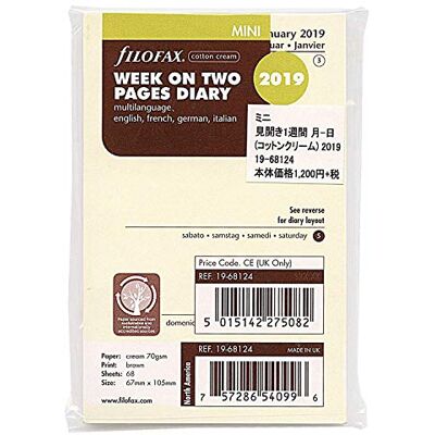 Filofax 000019-68124 kalender Filofax 000019-68124 kalender