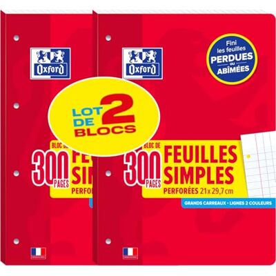Oxford Set med 2 pack A4 300p Seyès avtagbara enkelark Oxford Set med 2 pack A4 300p Seyès avtagbara enkelark