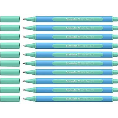 Schneider Slider Edge pastell XB kulspetspenna (trekantspennor med dragbredd XB) 10 st. Mint Schneider Slider Edge pastell XB kulspetspenna (trekantspennor med dragbredd XB) 10 st. Mint