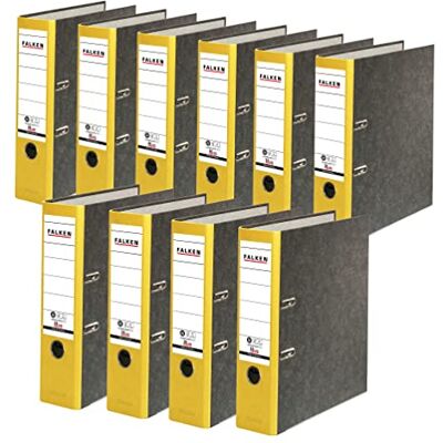 FALKEN Original återvunnen mapp 10-pack bred gul FALKEN Original återvunnen mapp 10-pack bred gul