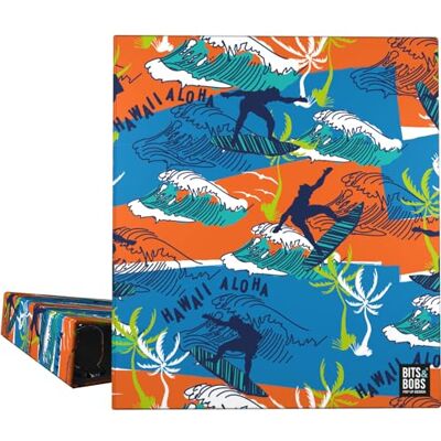 Grafoplás A4 skolmapp 4 blandade ringar 40 mm Hawaii bitar och Bobs Pop Up Design Perfekt skolmaterial styva kartonglock FSC-certifierad Grafoplás A4 skolmapp 4 blandade ringar 40 mm Hawaii bitar och Bobs Pop Up Design Perfekt skolmaterial styva kartonglock FSC-certifierad