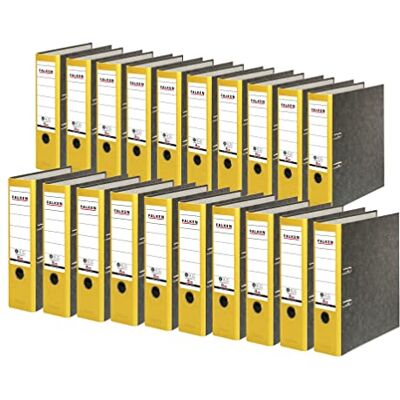 FALKEN Original -paket med 20 återvunna mappar molnmarmor. Tillverkad i Tyskland. 8 cm bred DIN A4 gul rygg ringbindare mapp brevmapp kontorsmapp kartongmapp CO2-neutral Blå ängel FALKEN Original -paket med 20 återvunna mappar molnmarmor. Tillverkad i Tyskland. 8 cm bred DIN A4 gul rygg ringbindare mapp brevmapp kontorsmapp kartongmapp CO2-neutral Blå ängel