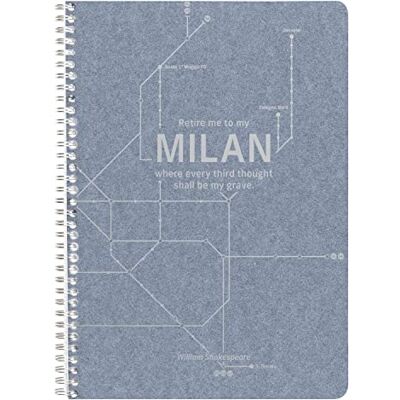 Clairefontaine 83535C Un Cahier à Spirale Papier Jeans Motifs Rames de Métro New-York/Paris/Berlin/London/Milan A4 21x29,7 cm 148 Pages Lignées avec Marge papier Blc 90g 5 visuels, livr. aléatoire Clairefontaine 83535C Un Cahier à Spirale Papier Jeans Motifs Rames de Métro New-York/Paris/Berlin/London/Milan A4 21x29,7 cm 148 Pages Lignées avec Marge papier Blc 90g 5 visuels, livr. aléatoire