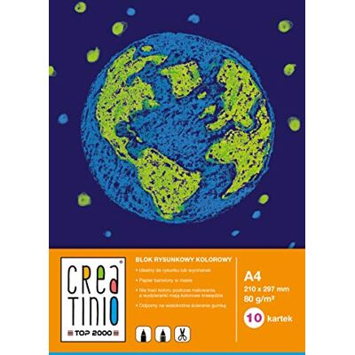 Creatino A4 Färgglatt Ritpapper - 10 Ark Creatino A4 Färgglatt Ritpapper - 10 Ark