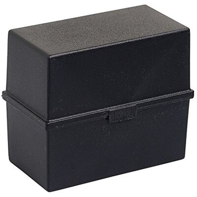 Exacompta Ref 51814D Ecoblack kortlåda mått 10 x 22.80 x 17 cm rymmer 200 kort levereras utan kort fast gångjärn öppnas till 180 grader färg svart Exacompta Ref 51814D Ecoblack kortlåda mått 10 x 22.80 x 17 cm rymmer 200 kort levereras utan kort fast gångjärn öppnas till 180 grader färg svart