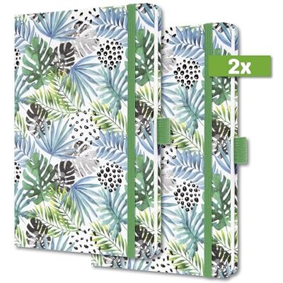 Sigel J4355 Jolie Agenda semainier 2024, Grön djungelfeber, 13,5 x 20,3 cm, styv koppling, 174 sidor, vert, bleu clair, 2 par Sigel J4355 Jolie Agenda semainier 2024, Grön djungelfeber, 13,5 x 20,3 cm, styv koppling, 174 sidor, vert, bleu clair, 2 par