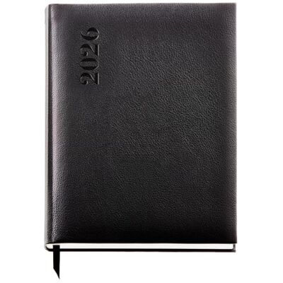 Miquelrius Agenda 2026 veckovisning, veckoplanering, liknande stor storlek A4 (210 x 270 mm), sytt hårt fodral i liknande läder, ES-EN-PT, svart Miquelrius Agenda 2026 veckovisning, veckoplanering, liknande stor storlek A4 (210 x 270 mm), sytt hårt fodral i liknande läder, ES-EN-PT, svart