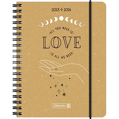 BRUNNEN Veckokalender "Love" 2023/2024 A6 natur 2 sidor = 1 vecka BRUNNEN Veckokalender "Love" 2023/2024 A6 natur 2 sidor = 1 vecka
