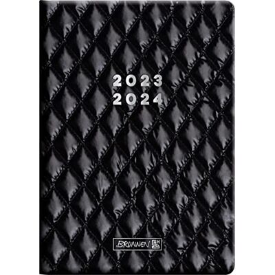 BRUNNEN Veckokalender "Quilt" 2023/2024 A5 svart 2 sidor = 1 vecka BRUNNEN Veckokalender "Quilt" 2023/2024 A5 svart 2 sidor = 1 vecka