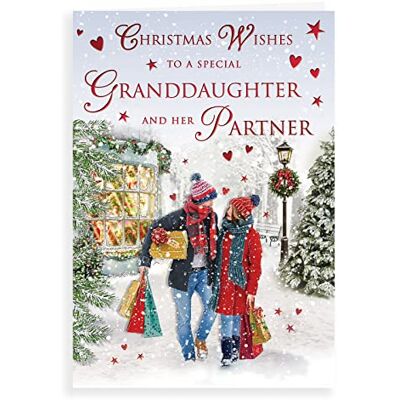 Piccadilly Greetings Traditionellt julkort barnbarn & partner 23 x 15 cm Regal Publishing Piccadilly Greetings Traditionellt julkort barnbarn & partner 23 x 15 cm Regal Publishing