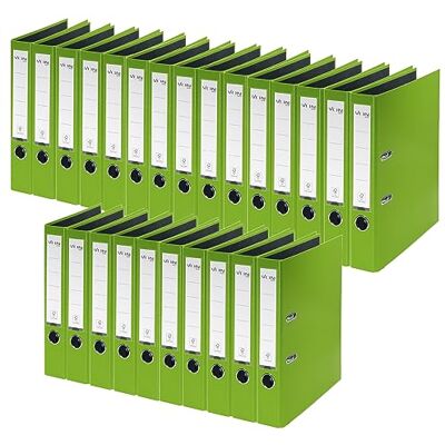 Leitz Von Mapp A4, 25-pack, kartong med plastomslag, 50 mm ryggbredd, FRÅN , för 350 ark, blå ängel och FSC-certifierad, för skola, studier och hem, grön, 10560055 Leitz Von Mapp A4, 25-pack, kartong med plastomslag, 50 mm ryggbredd, FRÅN , för 350 ark, blå ängel och FSC-certifierad, för skola, studier och hem, grön, 10560055