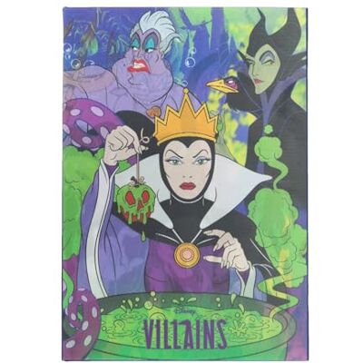 Grupo Erik A5 Notebook Hardback Villains Disney Gifts Bullet Journal Dotted Note Book, Dotted Notebook A5 Sketchbook Lenticular 3D Cover Effect Grupo Erik A5 Notebook Hardback Villains Disney Gifts Bullet Journal Dotted Note Book, Dotted Notebook A5 Sketchbook Lenticular 3D Cover Effect