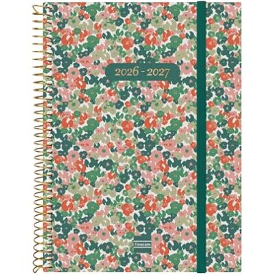Finocam Espiral Weekly Planner 18-Month Weekly View Horizontal Layout · July 2026 to December 2027 Daisy · International Week-to-view diary Finocam Espiral Weekly Planner 18-Month Weekly View Horizontal Layout · July 2026 to December 2027 Daisy · International Week-to-view diary
