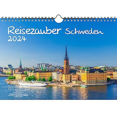 Seelenzauber Resemagi Sverige DIN A4-kalender för 2024 semester resa Stockholm stad och land – sjömagi Seelenzauber Resemagi Sverige DIN A4-kalender för 2024 semester resa Stockholm stad och land – sjömagi