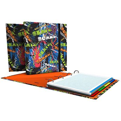 Grafoplás Grafoplas – Carpebook A4 4 ringar 35 mm påfyllning 100hj 90 g skate sports, flerfärgad (88102652) Grafoplás Grafoplas – Carpebook A4 4 ringar 35 mm påfyllning 100hj 90 g skate sports, flerfärgad (88102652)
