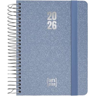 Grafoplás Grafoplas Agenda 2026 Vecka Visa a6, Spanska, Metallic Blå, Inklusive Klistermärken, Fodrad Hårt Lock Metalliskt Tyg Spiral, Elastisk Stängning, Januari till December, FSC, 120 sidor för planering Grafoplás Grafoplas Agenda 2026 Vecka Visa a6, Spanska, Metallic Blå, Inklusive Klistermärken, Fodrad Hårt Lock Metalliskt Tyg Spiral, Elastisk Stängning, Januari till December, FSC, 120 sidor för planering