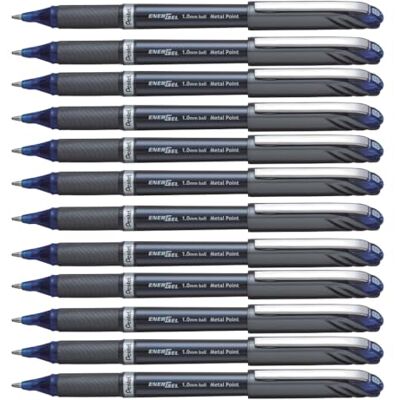 Pentel Energel Plus Liquid Gelbläckrulle, kuldiameter 1,0 mm = 0,5 mm linjetjocklek, 12 stycken, blå BL30C Pentel Energel Plus Liquid Gelbläckrulle, kuldiameter 1,0 mm = 0,5 mm linjetjocklek, 12 stycken, blå BL30C