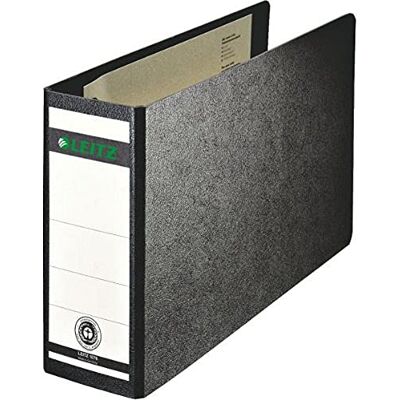 Leitz 1076000 kvalitetsmapp (för specialformat, hård papp (RC) med molnmarmor laminering, A5 på tvärsidan, 8 cm ryggbredd, 80 x 174 x 286 mm) svart Leitz 1076000 kvalitetsmapp (för specialformat, hård papp (RC) med molnmarmor laminering, A5 på tvärsidan, 8 cm ryggbredd, 80 x 174 x 286 mm) svart
