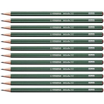 STABILO Othello F 12 Penna - Sexkant, Hardhet F STABILO Othello F 12 Penna - Sexkant, Hardhet F