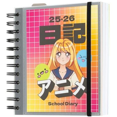 Grupo Erik Academic Diary 2025-2026 Page A Day Anime Stationery Back To School Planner 2025-2026 Student, Mid Year Diary Page A Day Anime Gifts Grupo Erik Academic Diary 2025-2026 Page A Day Anime Stationery Back To School Planner 2025-2026 Student, Mid Year Diary Page A Day Anime Gifts