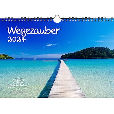 Seelenzauber Wegezauber DIN A4-kalender för 2024 väg, stigar och väg – sjömagi Seelenzauber Wegezauber DIN A4-kalender för 2024 väg, stigar och väg – sjömagi