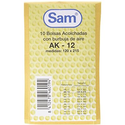 SAM 12 – bubbelplast kuvert, 10 stycken SAM 12 – bubbelplast kuvert, 10 stycken