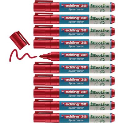 edding 31 Ecoline flipchart markör 1.5-3mm Röd edding 31 Ecoline flipchart markör 1.5-3mm Röd