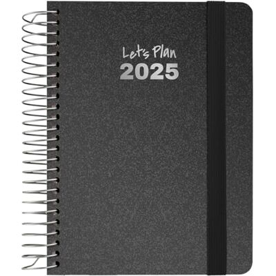 Grafoplás Grafoplas Agenda 2025 Årlig dag sida a6 Metallmodell svart färg Spanska Hårt fodrat metallmaterial Elastisk stängning Inklusive klistermärken Januari till december FSC Grafoplás Grafoplas Agenda 2025 Årlig dag sida a6 Metallmodell svart färg Spanska Hårt fodrat metallmaterial Elastisk stängning Inklusive klistermärken Januari till december FSC
