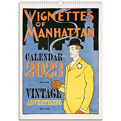 Kokonote Vintage Advertising A3 väggkalender 2023 FSC® 11,7 x 16,5 tum 29,7 x 42 cm 12 månaders planerare A3-kalender 2023 familjeplanerare kalender 2023 Kokonote Vintage Advertising A3 väggkalender 2023 FSC® 11,7 x 16,5 tum 29,7 x 42 cm 12 månaders planerare A3-kalender 2023 familjeplanerare kalender 2023