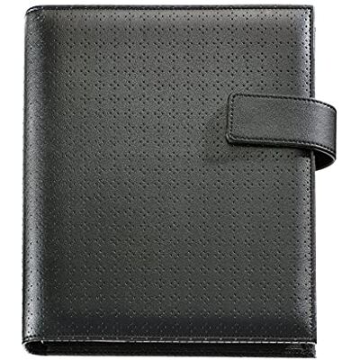 Miquelrius Agenda ringar 12 månader (Januari 2024 till December 2024), Dag sida, Caddy storlek 80 x 120 mm (liknande A7), Symil Finish Skindning, Svart, Katalanska Miquelrius Agenda ringar 12 månader (Januari 2024 till December 2024), Dag sida, Caddy storlek 80 x 120 mm (liknande A7), Symil Finish Skindning, Svart, Katalanska