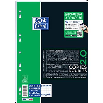 Oxford Etudiants SOS Notes dubbla blad 400 sidor A4 vit A4 (21 x 29,7 cm) vit Oxford Etudiants SOS Notes dubbla blad 400 sidor A4 vit A4 (21 x 29,7 cm) vit