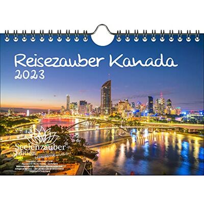 Seelenzauber Resemagi Kanada DIN A5 väggkalender för 2023 Kanada stad och land – själsgubbe Seelenzauber Resemagi Kanada DIN A5 väggkalender för 2023 Kanada stad och land – själsgubbe