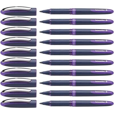 Schneider 183008 One Business kulspetspenna (dokumentäkta med 0,6 mm linjetjocklek, tillverkad i Tyskland) 10-pack, lila Schneider 183008 One Business kulspetspenna (dokumentäkta med 0,6 mm linjetjocklek, tillverkad i Tyskland) 10-pack, lila